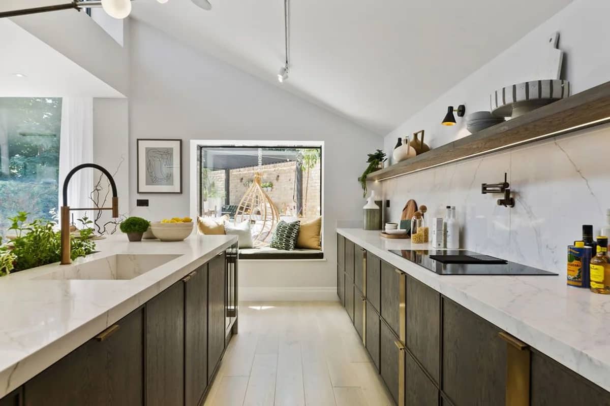 Kitchen and interior detail used to illustrate early construction planning conversations.